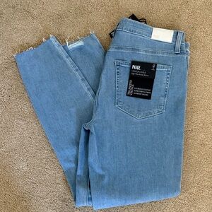 PAIGE Hoxton ankle Light Blue Skinny Jeans